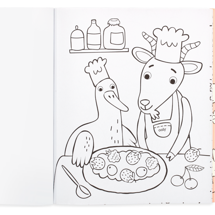 Ooly Colour-in Book: Farm Friends