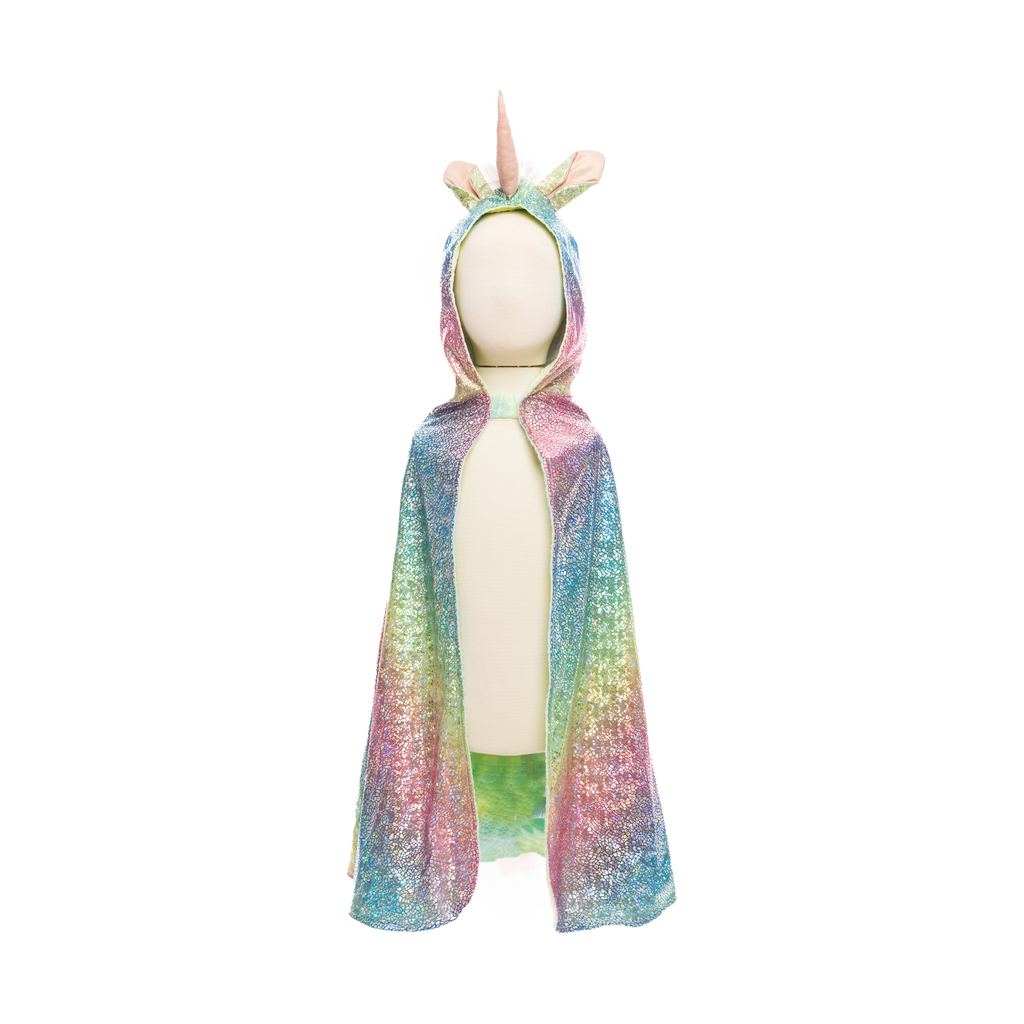 Great Pretenders Rainbow Reversible Unicorn Dragon Cape