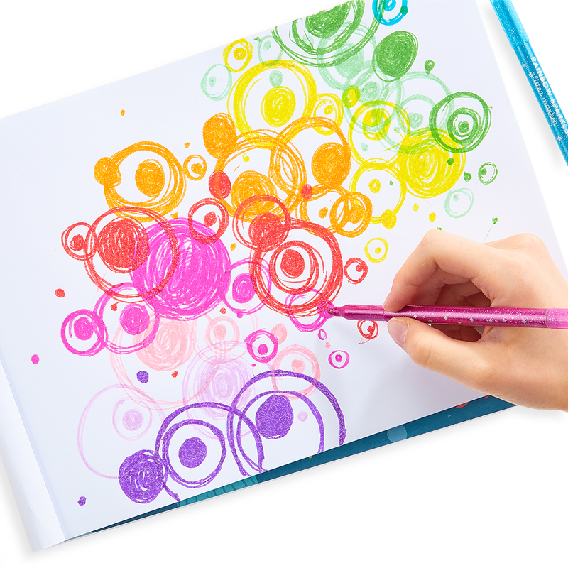 Ooly Rainbow Sparkle Glitter Markers Set