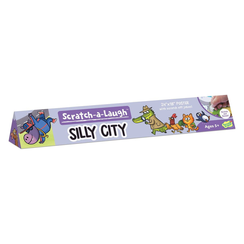 Peaceable Kingdom Scratch Off Poster: Silly City