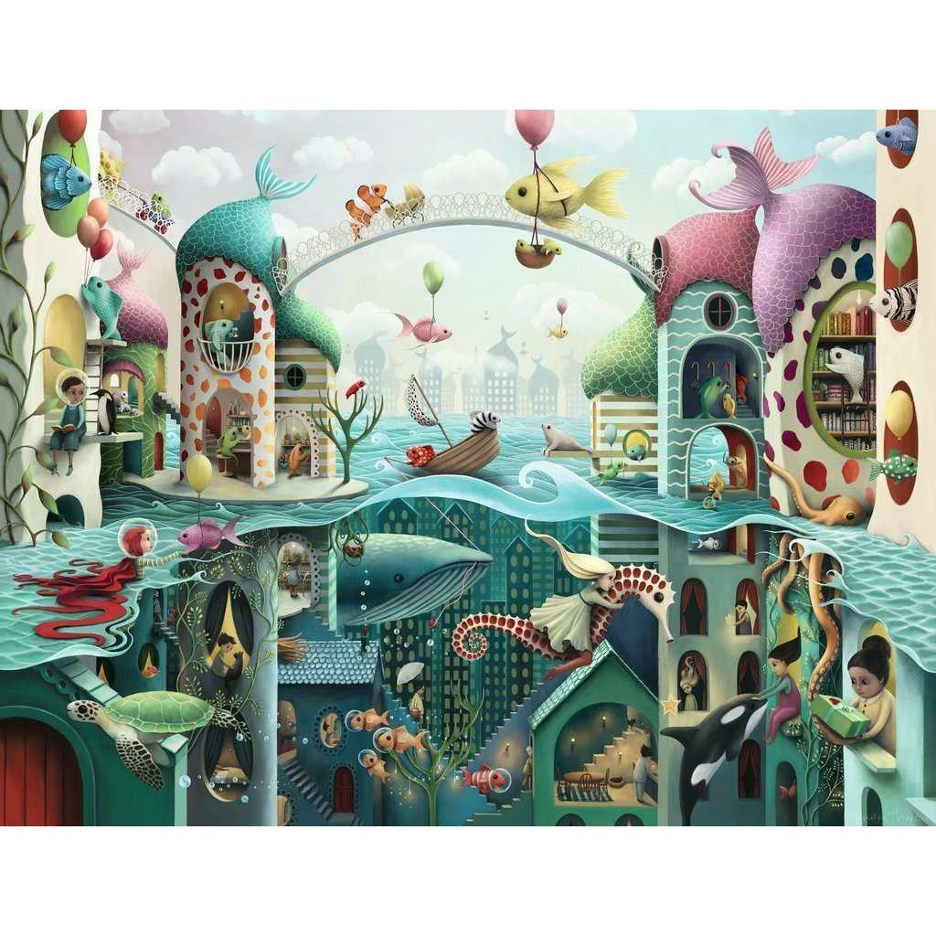 Ravensburger 2000 Piece Puzzle If Fish Could Walk 16823