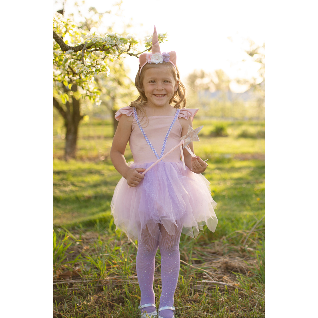 Great Pretenders Shimmer Unicorn Dress and Headband Size 5/6 30135