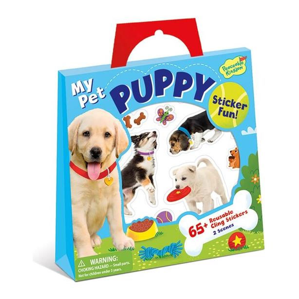 Peaceable Kingdom Reusable Sticker Tote My Pet Puppy