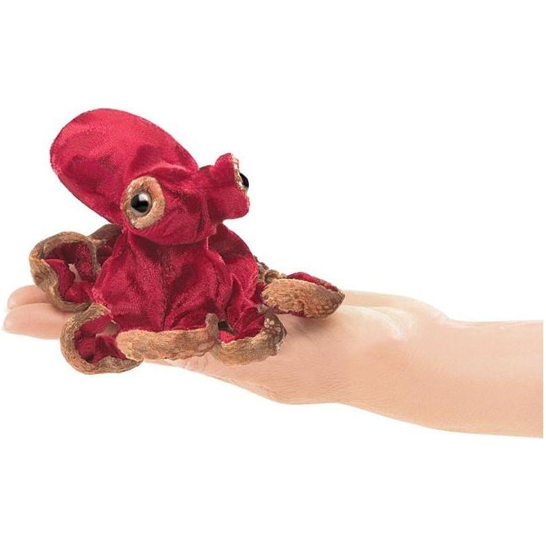 Folkmanis Red Octopus Finger Puppet
