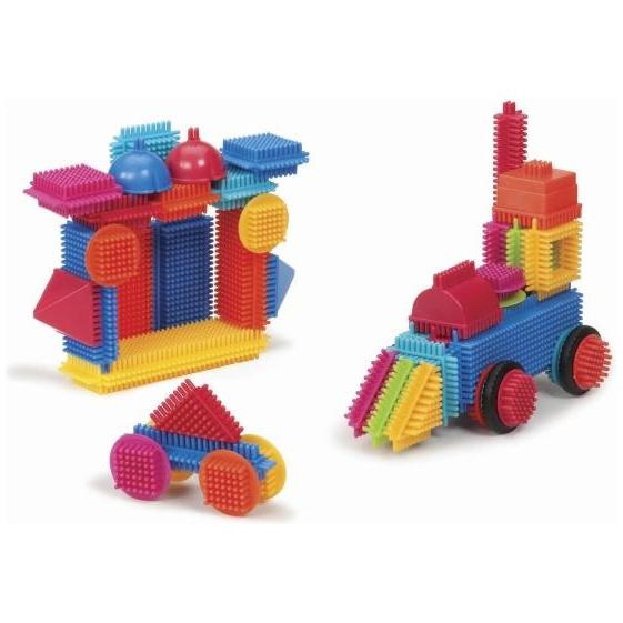 Battat Bristle Blocks 50 Pieces in Bucket The Rocking Horse Toys