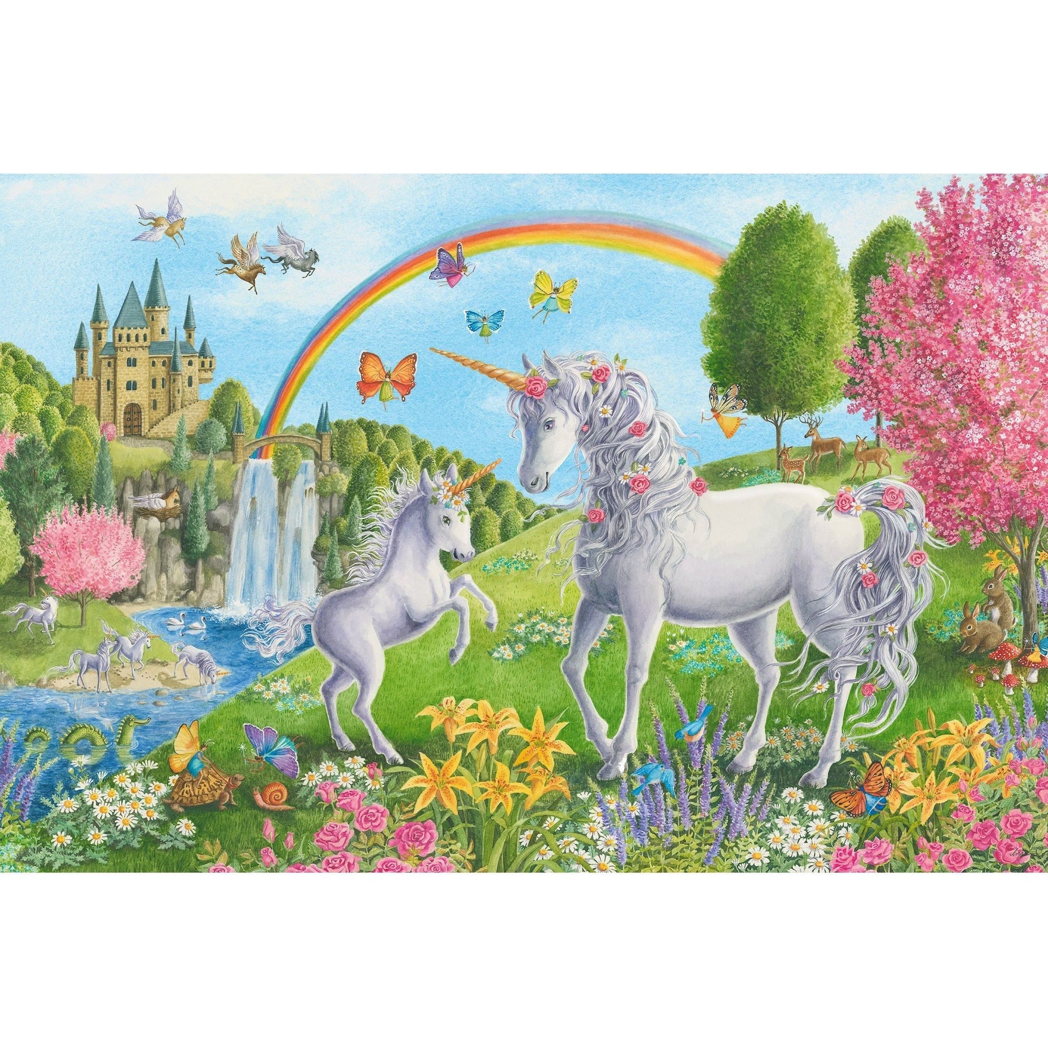 Ravensburger 24 Piece Floor Puzzle Prancing Unicorns – The Rocking