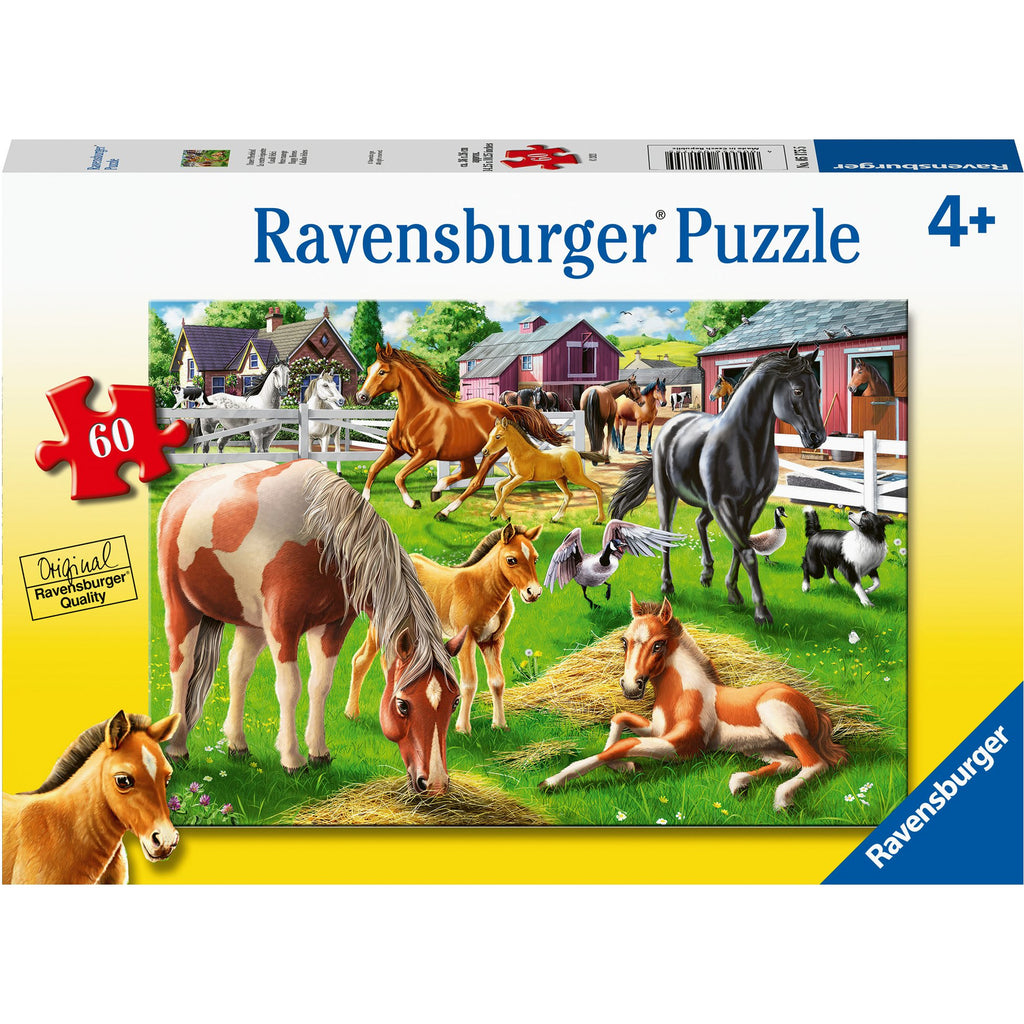 Ravensburger 60 Piece Puzzle Happy Horses 05175 canada ontario