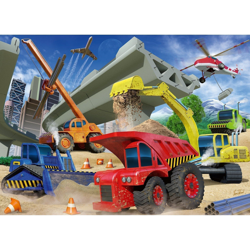 Ravensburger 60 Piece Puzzle Construction Trucks 05182 canada ontario