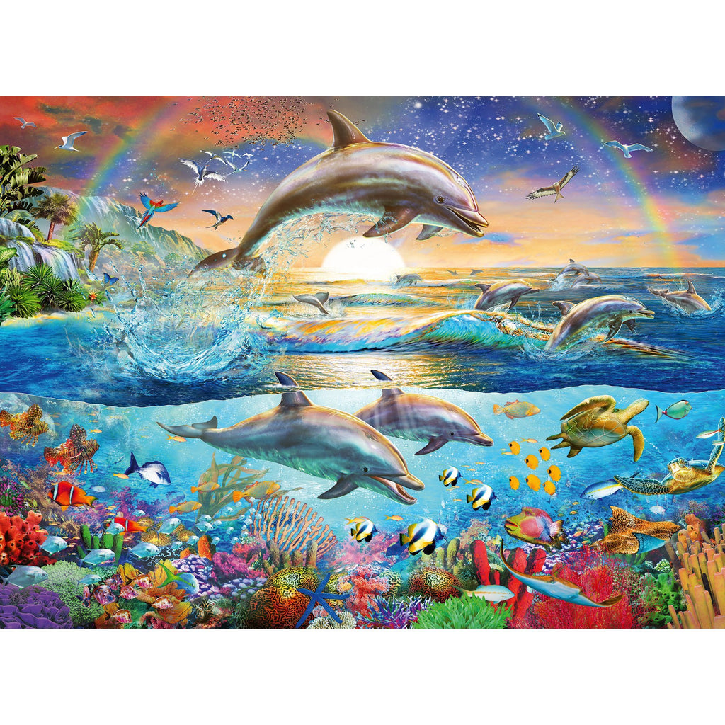 Ravensburger 300 XXL Puzzle Piece Dolphin Paradise 12895 canada ontario children kid jigsaw underwater sea
