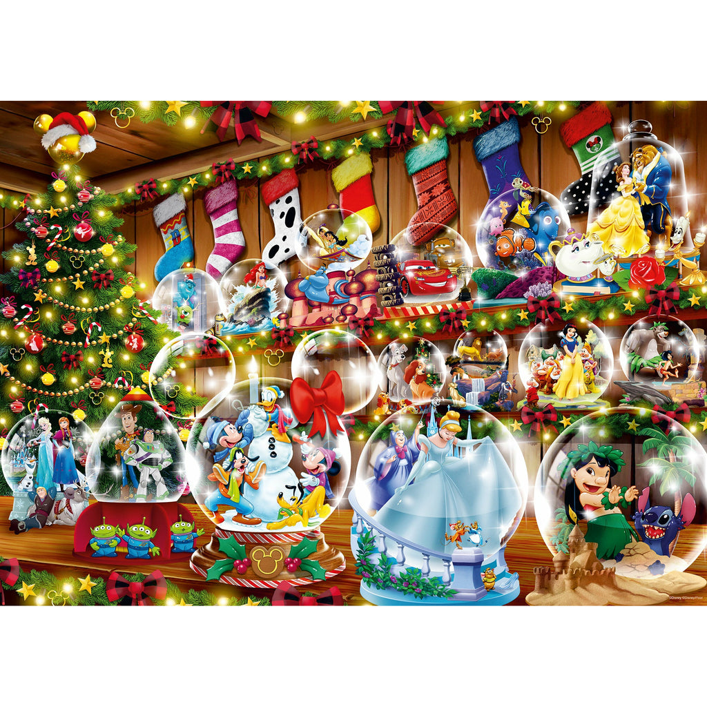 Ravensburger 1000 Piece Puzzle Disney Christmas Snow Globes 16772