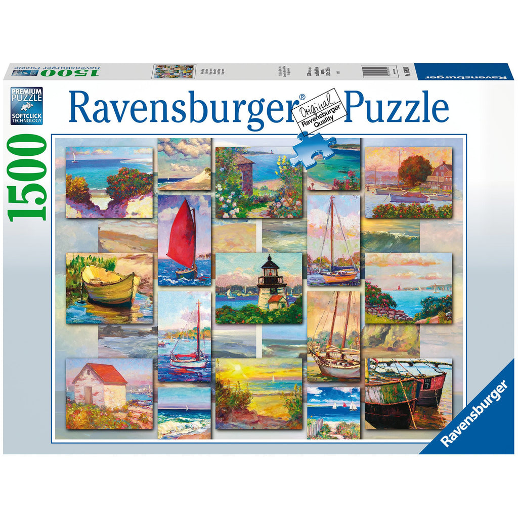 Ravensburger 1500 Piece Puzzle Coastal Collage 16820 canada ontario