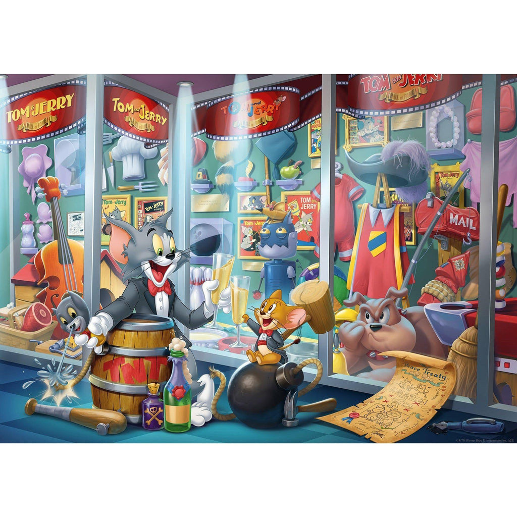 Ravensburger 1000 Piece Puzzle Tom & Jerry Hall of Fame 16925