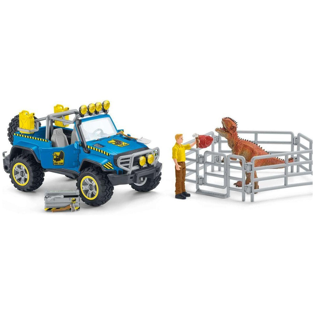 Schleich Dinosaurs Off-Road Vehicle with Dino Outpost 41464