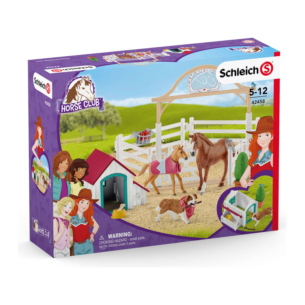 Schleich Horse Club Hannah's Guest Horses with Ruby the Dog 42458 canada ontario