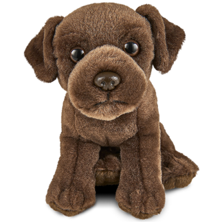 Living Nature Plush Chocolate Labrador Puppy