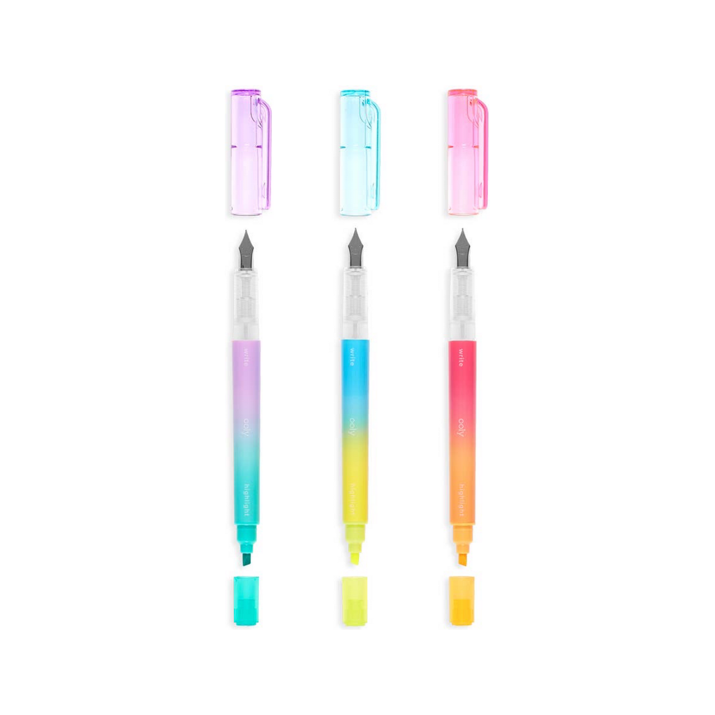 Ooly Writer's Duo Double Ended Fountain Pens and Highlighters