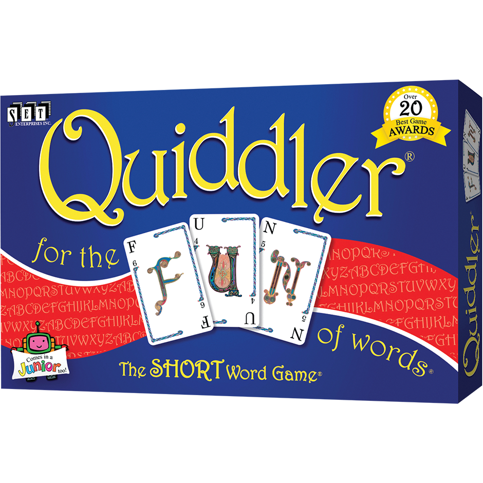 Quiddler short word game set enterprises play monster canada ontario family board games
