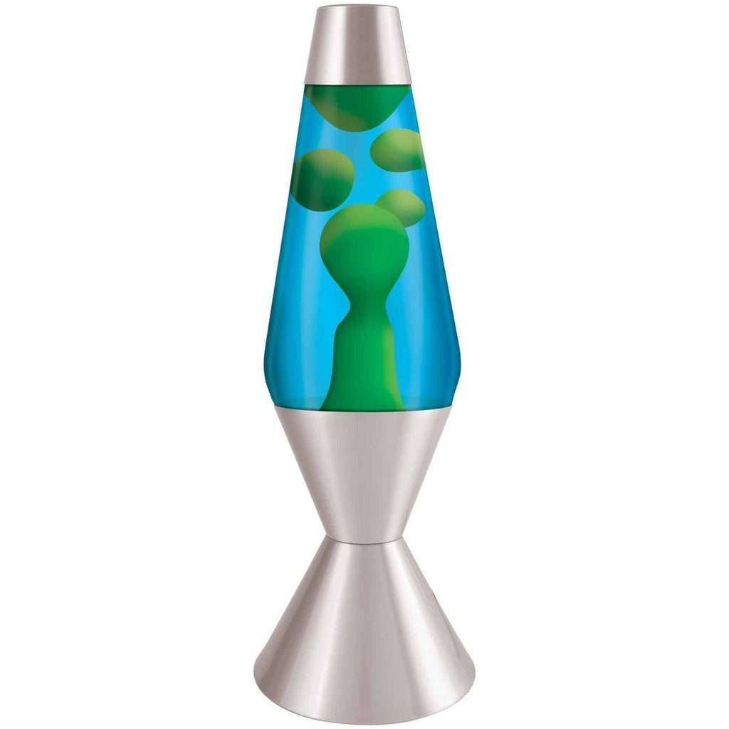 Lava Lamp 16.3" Green & Blue