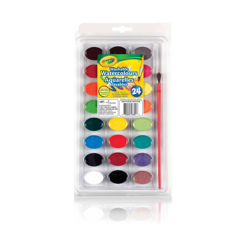 Crayola Washable Watercolour Paint 24 Count canada ontario