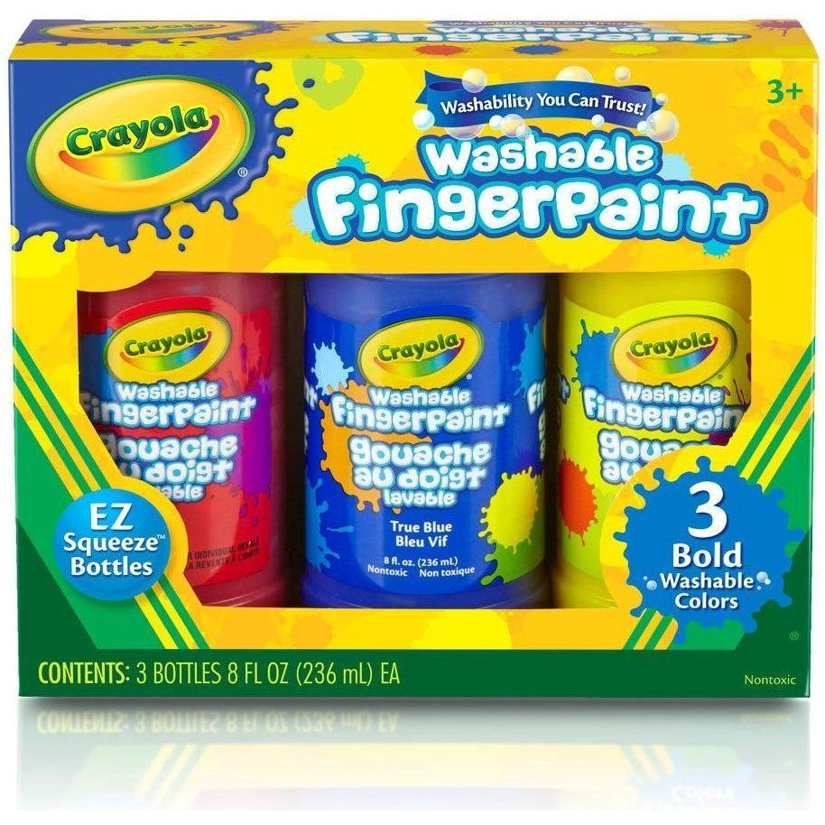 Crayola Washable Finger Paint 3 Pack primary colors colours canada