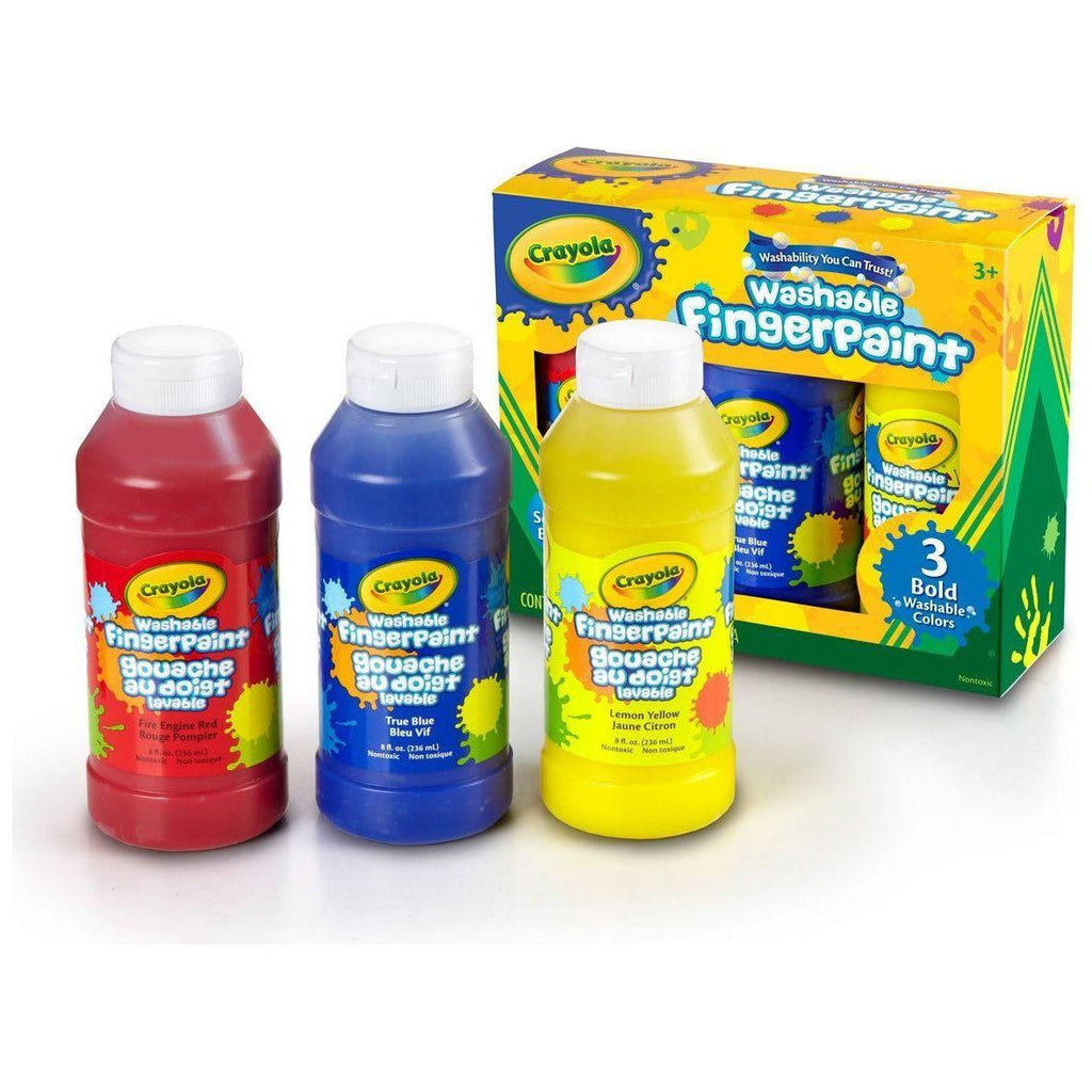 Crayola Washable Finger Paint 3 Pack primary colors colours canada