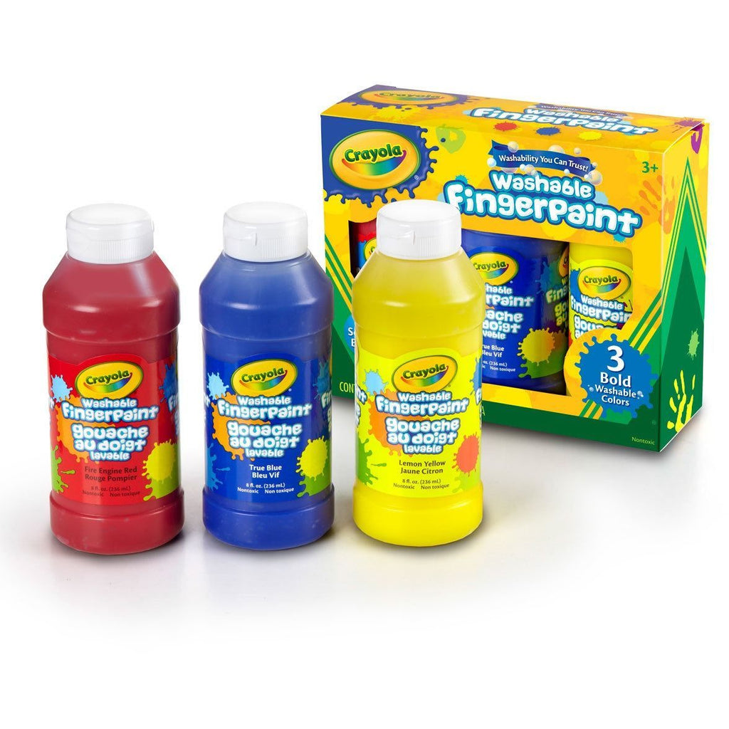 Crayola Washable Finger Paint 3 Pack primary colors colours canada