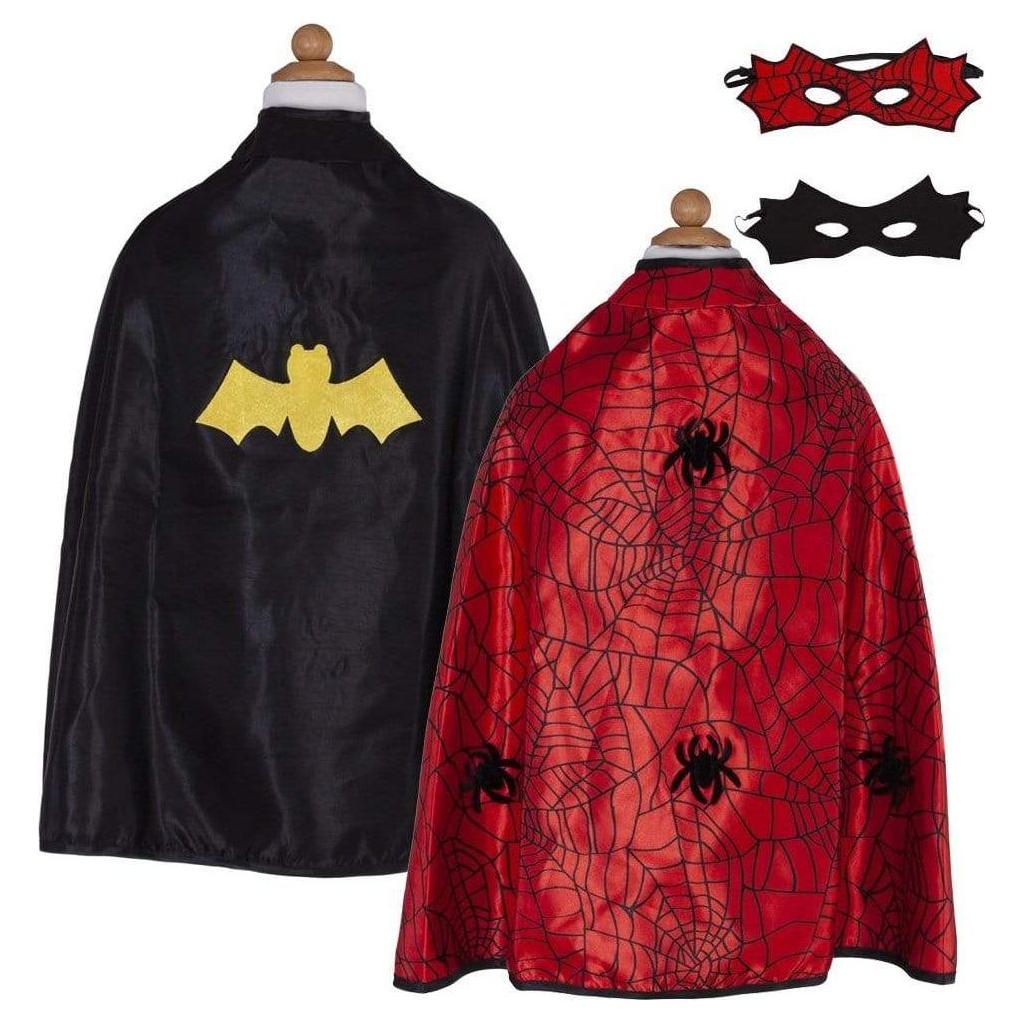 Great Pretenders Reversible Spider Bat Cape & Mask Size 4/6 55273 canada ontario costume kids