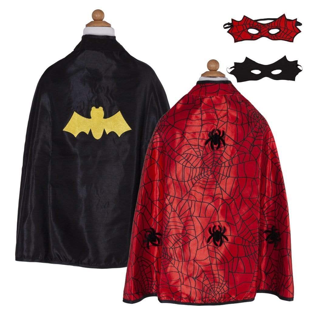 Great Pretenders Reversible Spider Bat Cape & Mask Size 4/6 55273 canada ontario costume kids