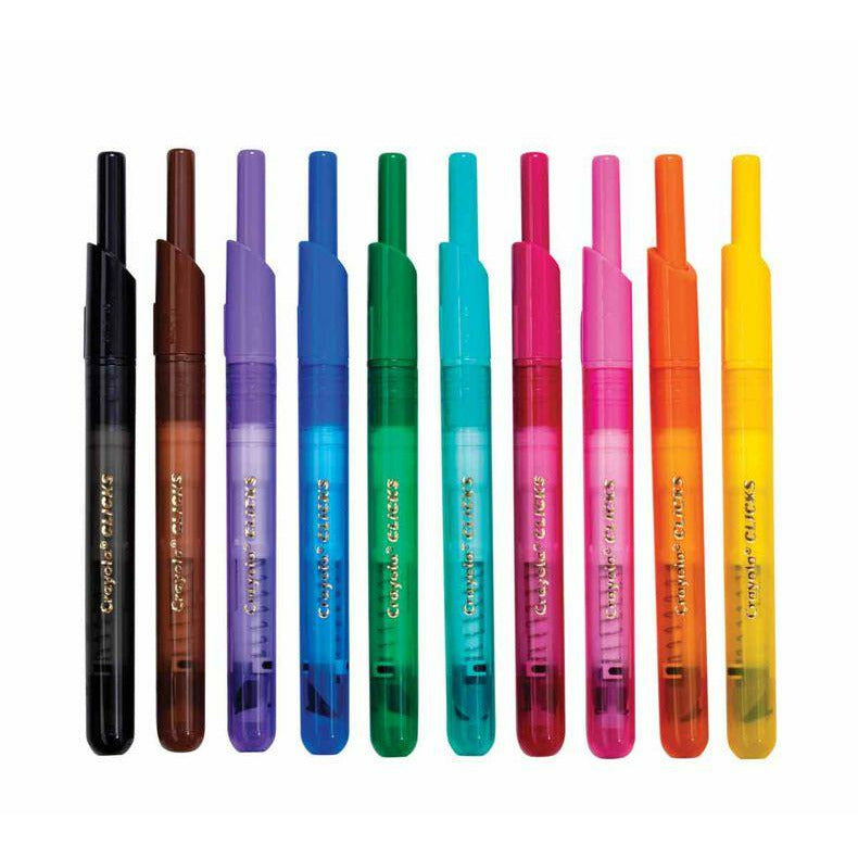 Crayola Super Clicks Retractable Markers, 10 Count