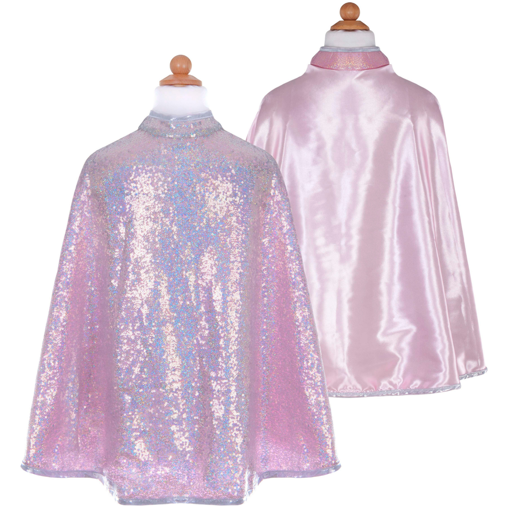 Great Pretenders Reversible Silver Sequins Cape Size 3/4