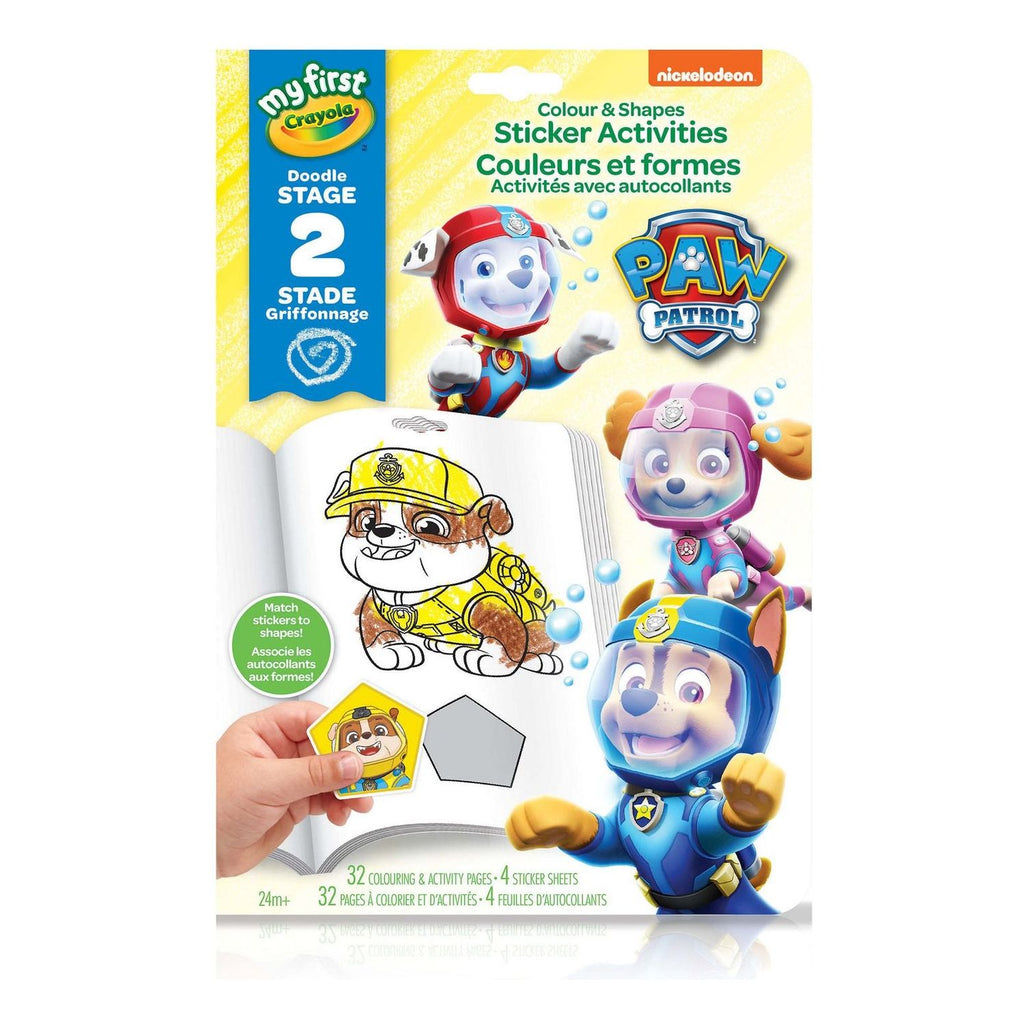 Crayola My First Colour and Shapes Activity Pad Paw Patrol