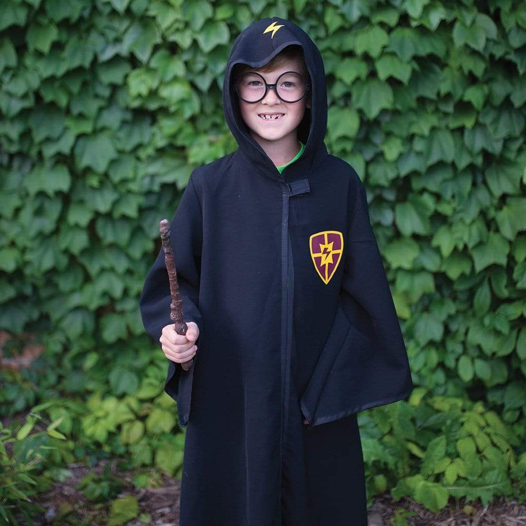 Great Pretenders Wizard Cloak Black with Glasses Size 5/6 62195 canada ontario harry potter costume