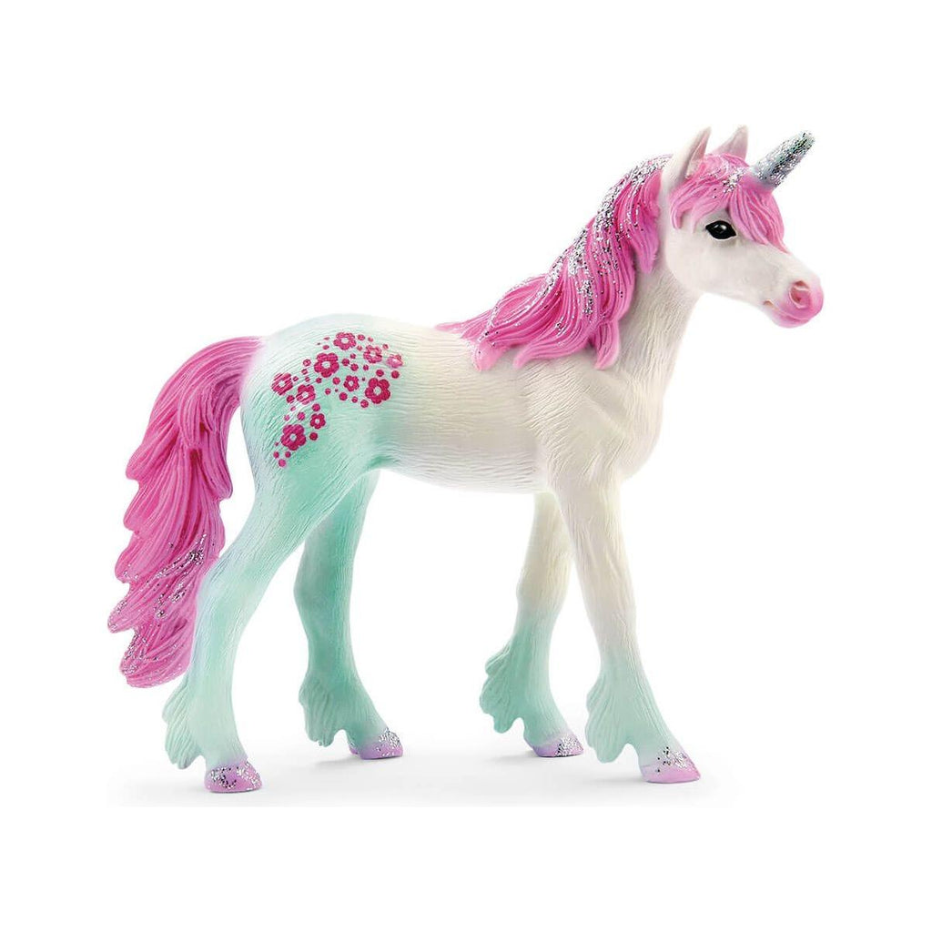 Schleich Bayala Unicorn Rajana 70597 pink turquoise teal foal glitter canada ontario