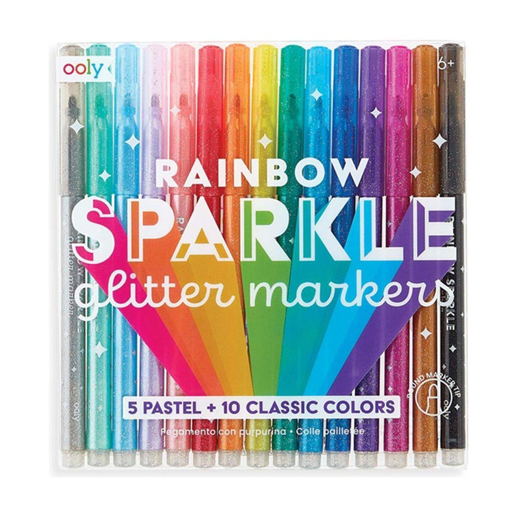 Ooly Rainbow Sparkle Glitter Markers Set