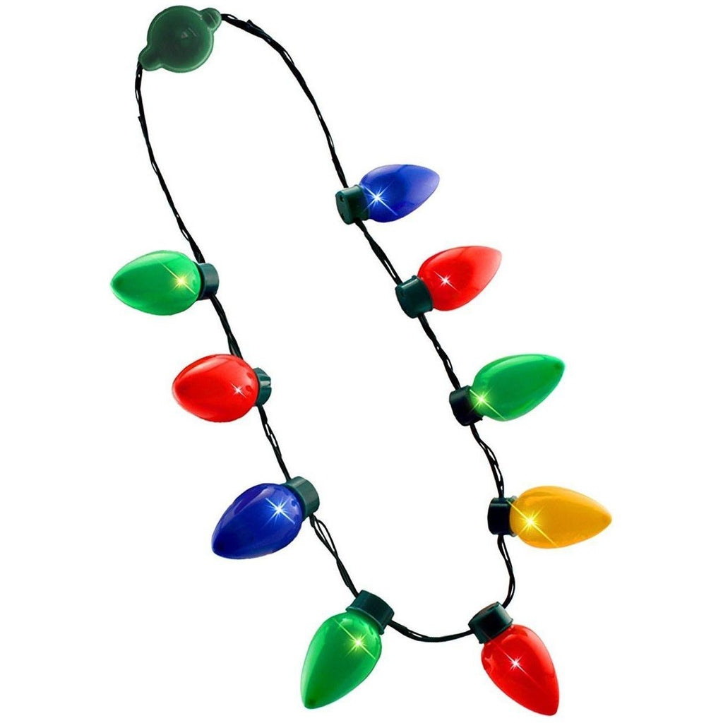 Light Bulb Flashing Necklace