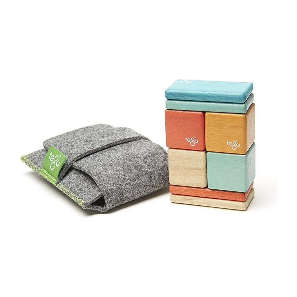 Tegu Pocket Pouch 8 Piece Magnetic Block Set Sunset canada ontario sustainable wood