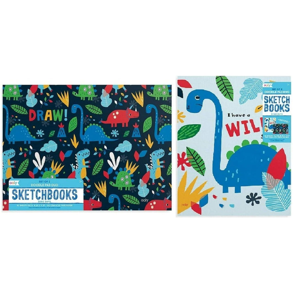 Ooly Doodle Pad Duo Sketchbooks Dino Days