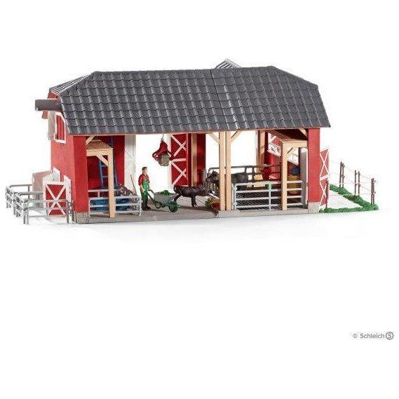Schleich Large Red Barn with Accessories