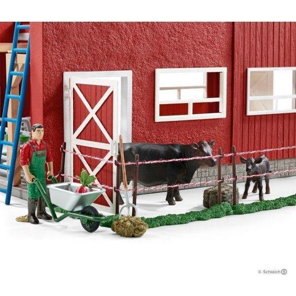 Schleich Large Red Barn with Accessories
