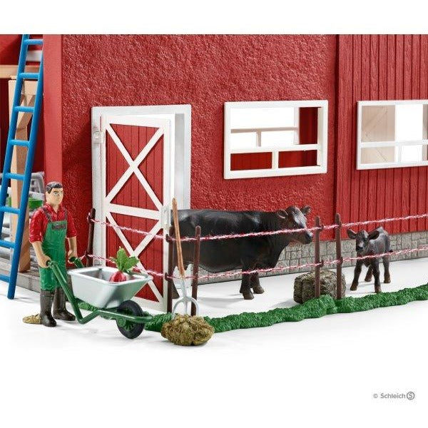 Schleich Large Red Barn with Accessories