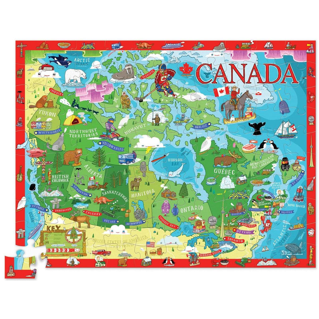 Crocodile Creek Puzzle 100 Piece Learn & Play Canada