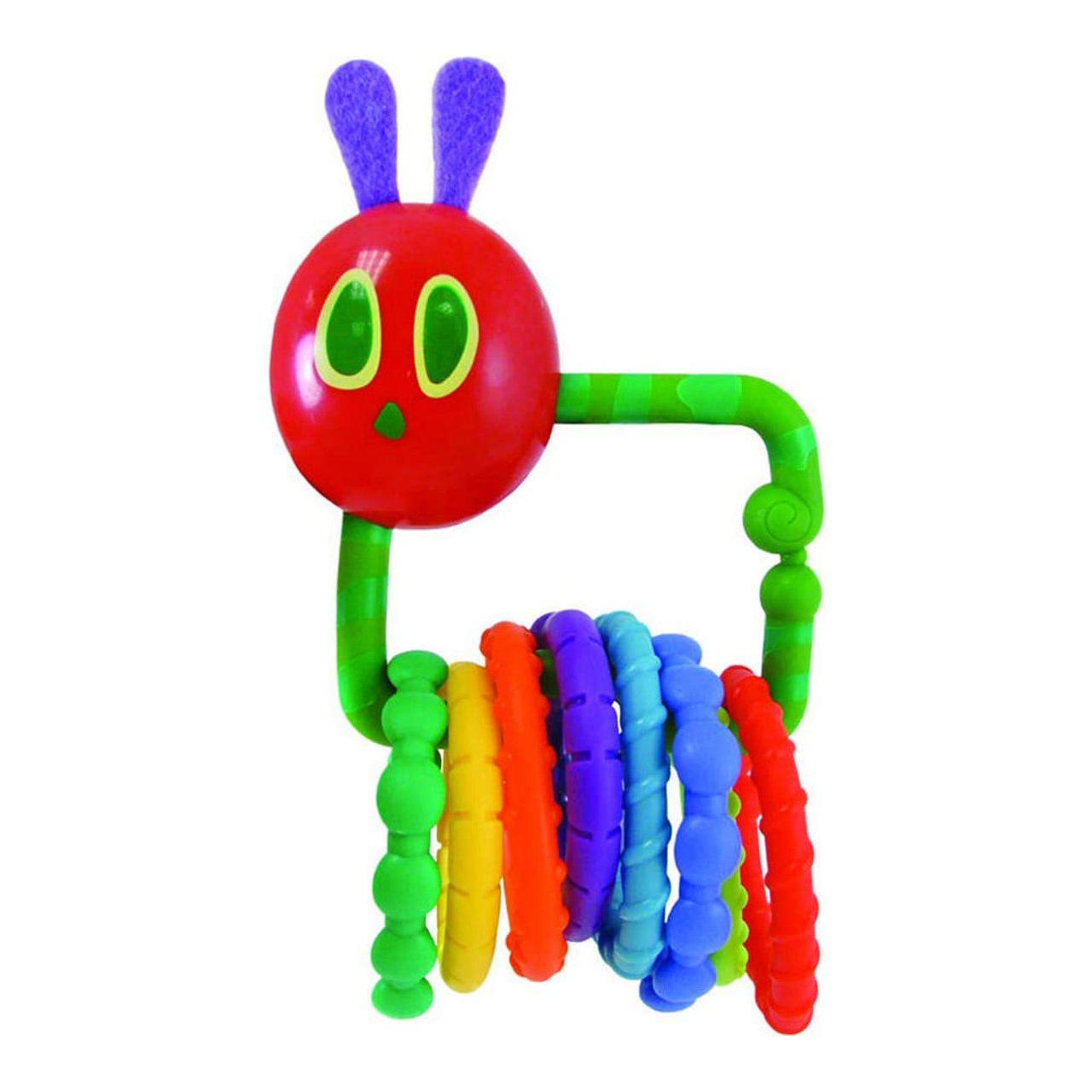 Eric Carle Very Hungry Caterpillar Rattle Teether with Links The Rocking Horse Toys