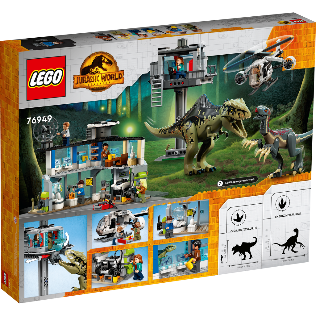 LEGO Jurassic World Giganotosaurus & Therizinosaurus Attack 76949