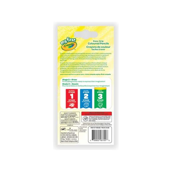 Crayola My First Crayola Easy-Grip Coloured Pencils canada ontario