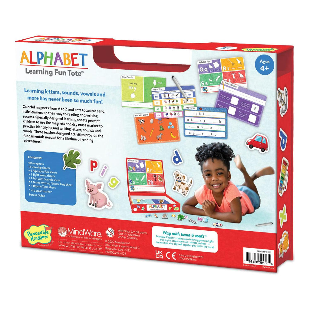 Peaceable Kingdom Learning Fun Tote: Alphabet