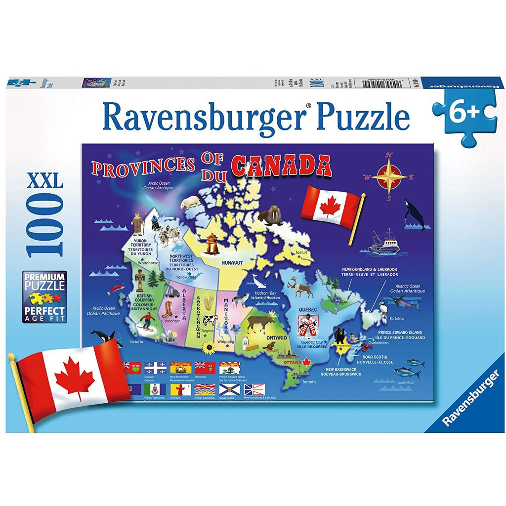 Ravensburger 100 Piece Puzzle Map of Canada 10569 canada ontario