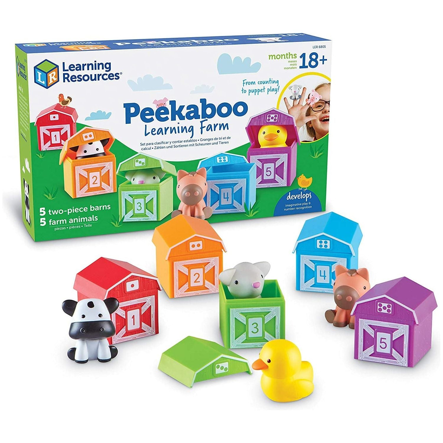Learning Resources Peek-A-Boo Learning Farm – The Rocking Horse Toys