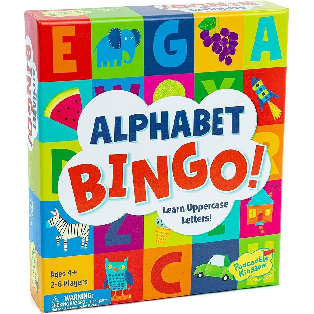 Peaceable Kingdom Alphabet Bingo Board Game