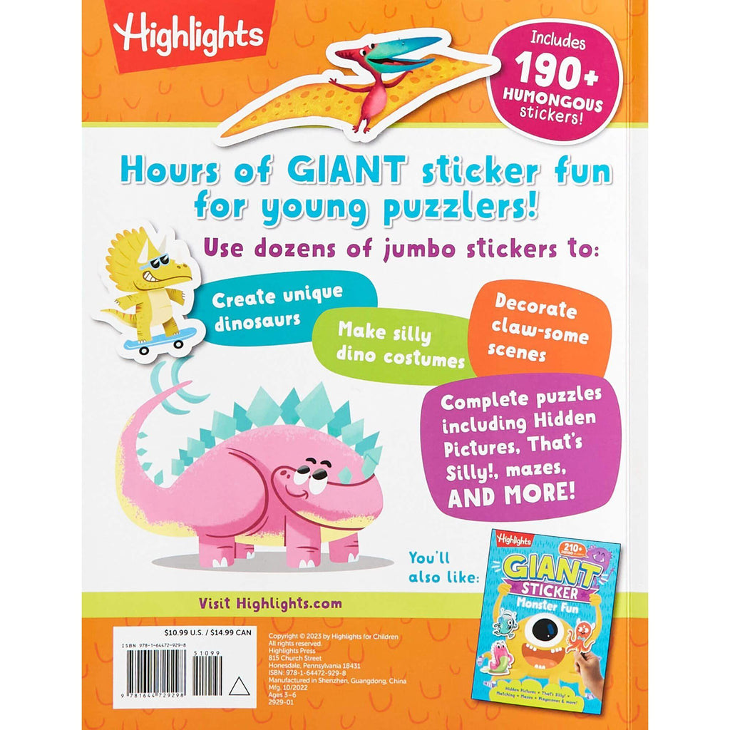 Giant Sticker Dinosaur Fun