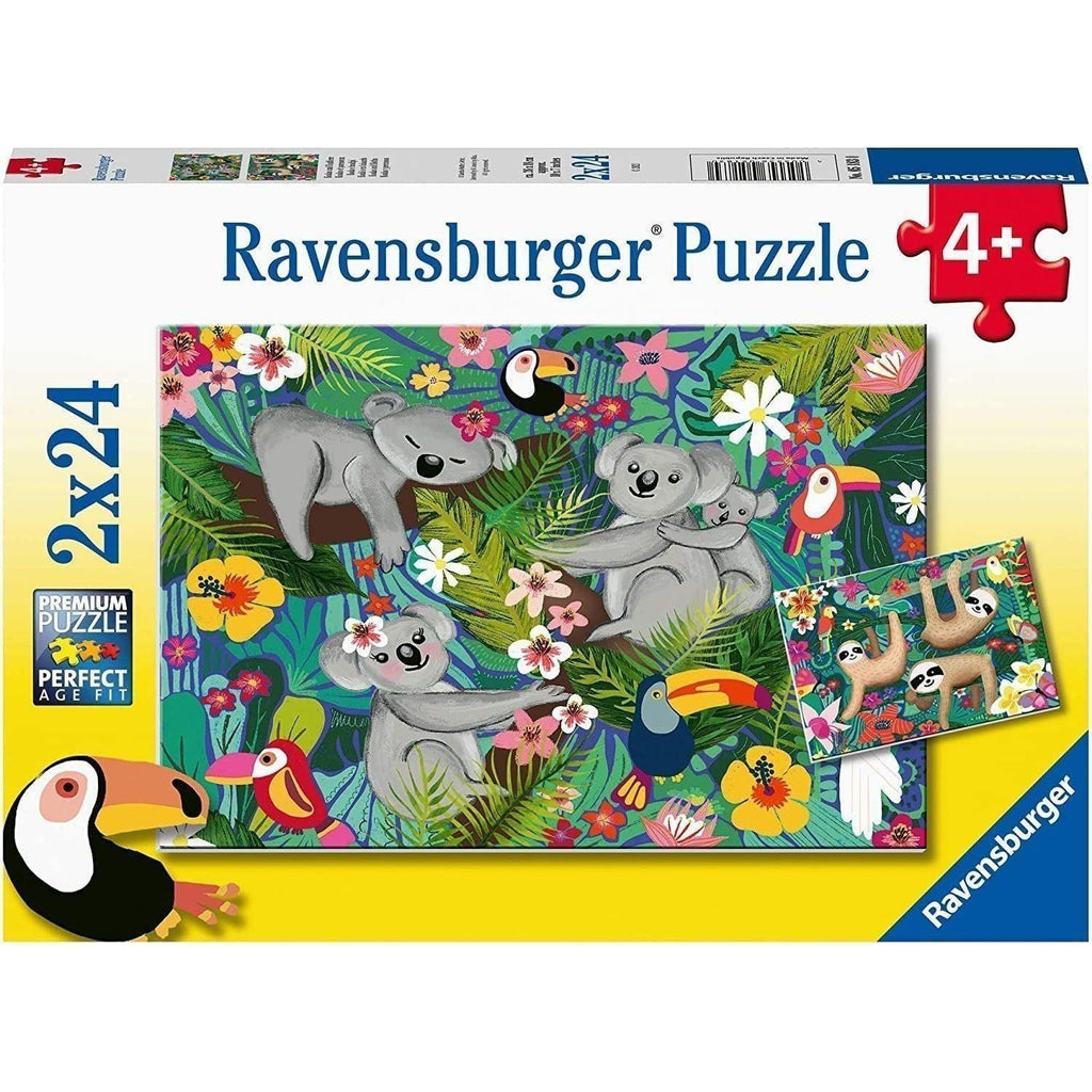 Ravensburger 2x24 Piece Puzzle Koalas & Sloths canada ontario